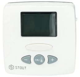 STOUT  Термостат комнатный электронный WFHT-LCD. С выносным датчиком