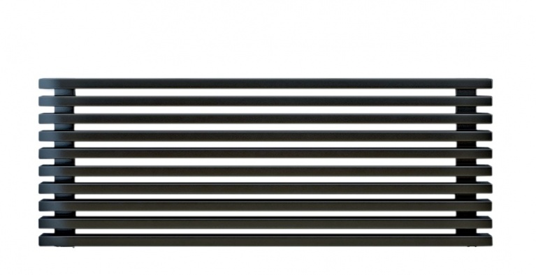 Arbiola Gorizont Compact H 1800-63-12 секции черный горизонтальный  радиатор c боковым подключением фото 1